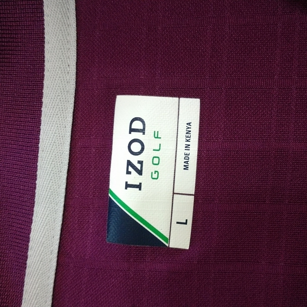 IZOD Comfort Stretch Golf Polo Shirt Size L - Picture 6 of 9